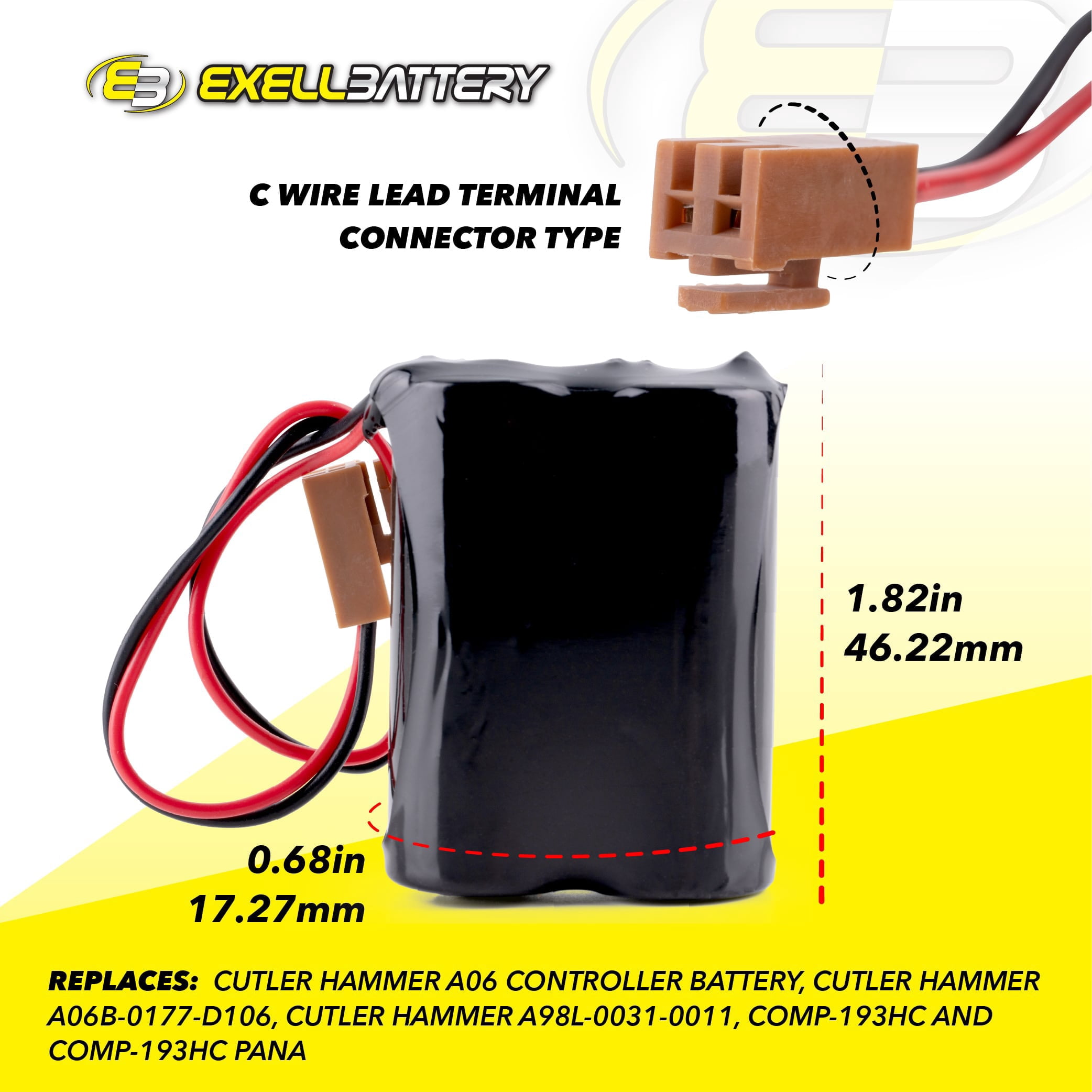 Batteria 2200mAh 6V Techttek Per Amplificatori Fanuc Beta ISV/SVU E Computer Industriali - Foto 2