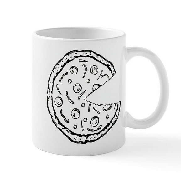 CafePress - Pizza Mug - 11 oz Ceramic Mug - Novelty Coffee Tea Cup