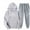 Gray, variant on Brondbend Two Piece Sweatsuit Sets for Women Womans Hoodie Long Sleeved Pocket Drawstring Pullover Printed Stretchy Waist Jogger Outfits Fashion Loose Tracksuits Running Fall Winter Sets Beige