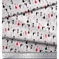 thumbnail image 2 of Soimoi Poly Georgette Fabric Cat Animal Fabric Prints by Yard 42 Inch Wide, 2 of 3