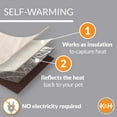 thumbnail image 4 of K&H Pet Products Self-Warming Pet Cot Elevated Pet Bed Chocolate/Fleece Large 42 X 30 X 7 Inches, 4 of 10