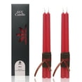 thumbnail image 4 of XINAOBAOLUO 11.8 inch Red Christmas candles Sticks Scented Taper Candles luxury Pack of 4, 4 of 7