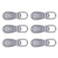 thumbnail image 3 of Bloc à Poulie Simple, Roue de Remorquage en Fil Métallique M15 Rotation 360 6 Pcs pour Camping, 3 of 8