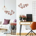 thumbnail image 2 of Decoración de Pared Dznils 2 Pzas de Hojas de Árbol de Metal Rojo, 2 of 9