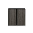 thumbnail image 3 of Sunjoy Quub Two Door Cabinet, 3D Textured Space Saving Stackable Cabinet for Indoor Space, 3 of 10