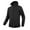 Black, variant on Men Waterproof Long Rain Coats Jackets Warm Raincoats Lightweight Reusable Hiking Long Windbreaker with Hood for Outdoor Activities