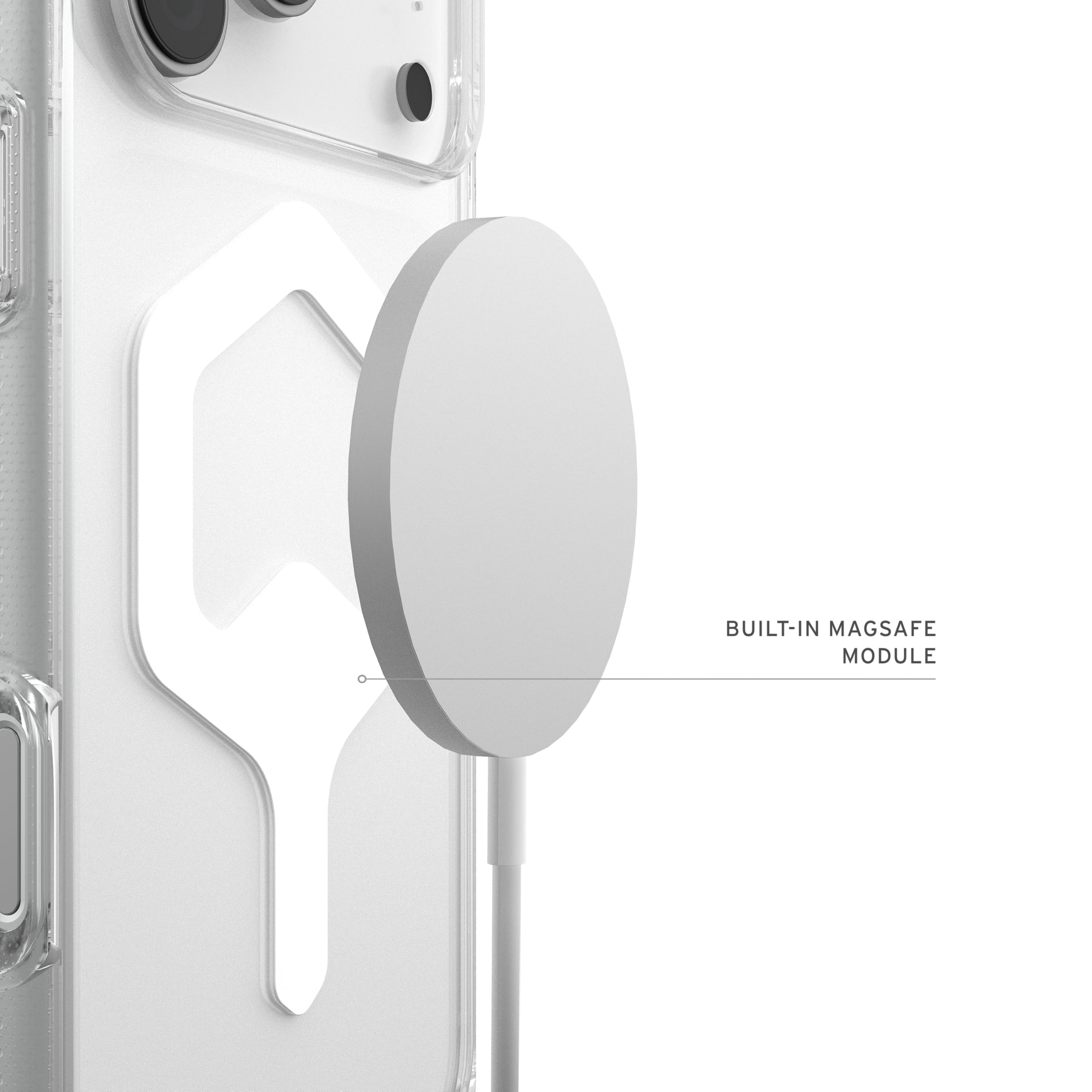 UAG iPhone 17 Pro Max Case Plyo - Compatible with MagSafe Transparent Military Grade Protective Cover, Ice/White