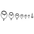 thumbnail image 4 of Dalazy 7pcs Ceramic Ring Eyes Fishing Rod Guide Free Stainless Steel Frame, 4 of 9