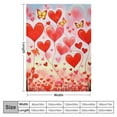 thumbnail image 4 of ARISTURING  Valentines' Day Throw Blanket, Romantic Love Heart Blanket Throw, Pink Cozy Flannel Blanket for Couch Bed Sofa, Soft Warm Bed Napping Blanket for Valentine's Home Decoration Gift, 4 of 6