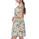 thumbnail image 2 of Disketp Garden Of Little Bunnies para Vestido de Manga Corta para Mujeres, Vestidos de Verano para Mujeres, Casual y Holgado para la Playa, 2 of 6