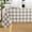 Khaki and White, variant on Rectangle Waterproof Vinyl Table Cloth, Buffalo Flannel Backed Tablecloth, Wipeable Plastic Table Cover for Dinner, Kitchen, Outdoor (60" x 84", Black and White)
