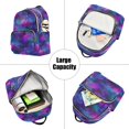thumbnail image 5 of FORMRS Mini Backpack Purse for Women Quilted Travel Daypack Casual Shoulder Bag, Purple Galaxy Pattern, 5 of 7