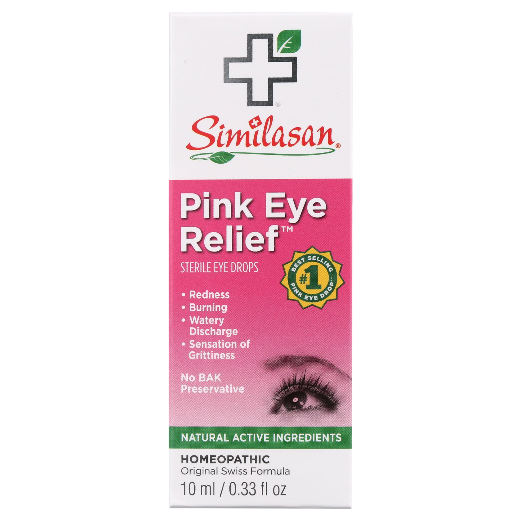 Similasan Pink Eye Relief Sterile Eye Drops, 0.33 oz