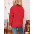 thumbnail image 6 of Womens Ugly Christmas Sweaters Long Sleeve Graphic Sweaters Casual Fall Winter Cable Knit Sweater for Women Red M, 6 of 9