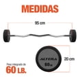 thumbnail image 4 of Barra Z Fitness Altera  BZ60lb Peso Integrado 60 LBS Gym Crossfit, 4 of 6