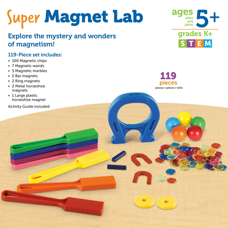 Learning Resources Super Magnet Lab Kit - Stem Toys Boys and Girls 5+ , Science Activities for Kids - Walmart.com