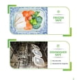 thumbnail image 3 of Recipientes de vidrio para preparación de comidas PrepNaturals, paquete de 5, 900 ml, 3 of 8