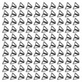 thumbnail image 2 of 100Pcs Triangular Paper Clips Durable Metal Rustproof Triangular Design Cute Paper Clips for Memo Documents Papers, 2 of 5