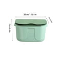 thumbnail image 4 of Kitchen Trash Can, Step-On Garbage Can with Lid, Tall Kitchen & Bathroom Trash Can, Small Office Waste Bin, Green - Xuniizn, 4 of 7