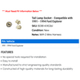 thumbnail image 2 of Tail Lamp Socket - Compatible with 1991 - 1994 Ford Explorer 1992 1993, 2 of 2