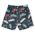 thumbnail image 2 of joogoo Boys Swim Trunks Cars Cartoon Beach Board Shorts Drawstring Swimsuit L, 2 of 6