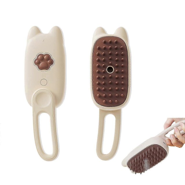 Steamy Cat Brush, Self Cleaning Pet Grooming Brush Cat Spray Massage Comb Pet Hair Remover Comb For Long Short Hair