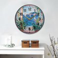 thumbnail image 2 of Yayeee Wall Clock Battery Operated 9.5" Silent Quartz Non-Ticking for Living Room Decor, Seaside Door, 2 of 8
