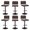 Brown, variant on ENYLAY Adjustable Swivel Bar Stools Set of 2, Modern Faux Leather Counter Height Bar Chairs with Mid Back & Footrest for Kitchen Island Home Bar Pub, Black