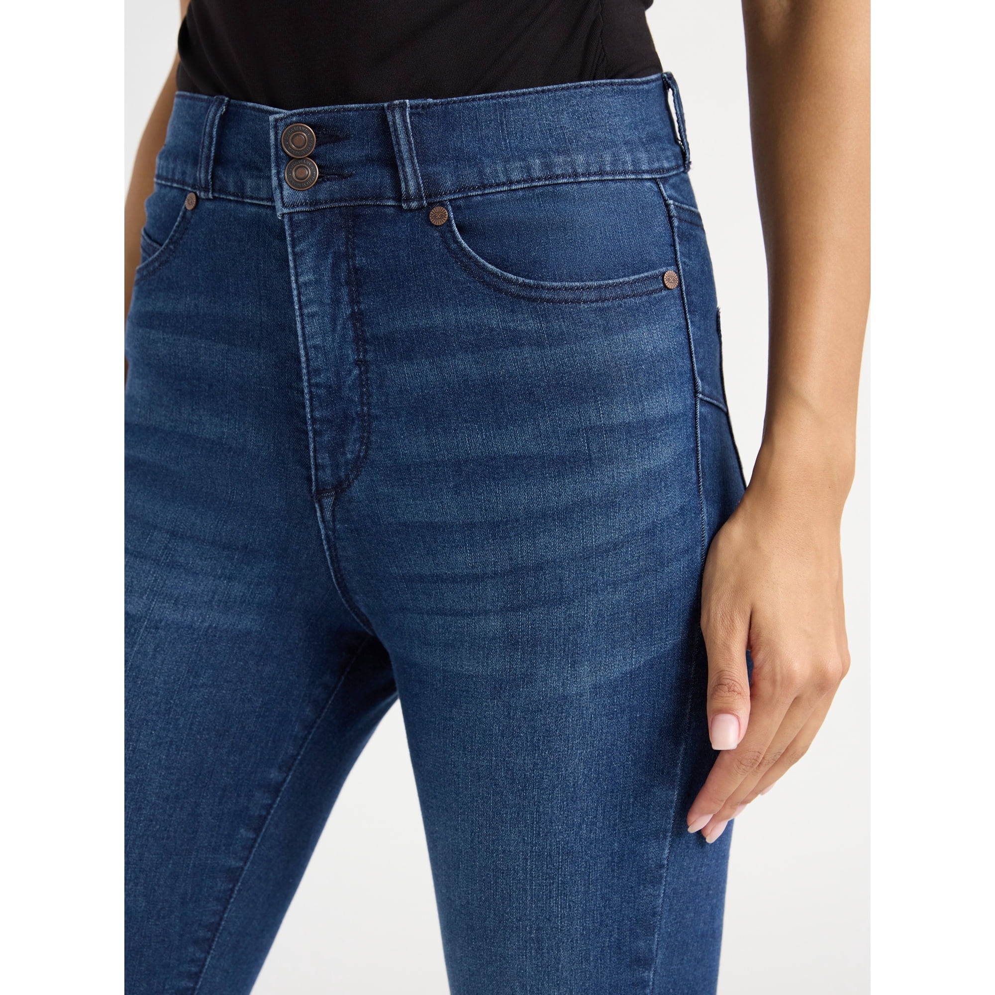 Sofia Jeans Women's and Women's Plus Eva Contouring Skinny High Rise Ankle Jeans, 25" and 27" Inseams, Sizes 0-28