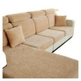 thumbnail image 6 of 1/2/3/4 seat velvet sofa cushion cover sofa slipcover thick soft solid sofa decoration easy wash for chaselong armchair Lshape, 6 of 6