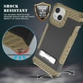 thumbnail image 3 of Tri-Shield Series for iPhone 13 Case, Tri-Shield [Military Grade] Rugged Cover with Metal Kickstand [Includes Wrist Strap Lanyard], 3 of 10