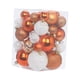 thumbnail image 2 of 36 colgantes decorativos irrompibles para árbol de Navidad. Naranja Blanco, 2 of 9