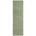 thumbnail image 3 of SAFAVIEH Laguna Neven Plush Solid Shag Area Rug, Light Sage, 8'6" x 12', 3 of 5