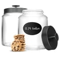 thumbnail image 1 of Set de Contenedores de Vidrio para Cocina KooK 2x2.8L con Tapas Negras, 1 of 7