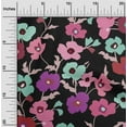 thumbnail image 2 of oneOone Georgette Viscose Pink Fabric Floral Dress Material Fabric Print Fabric By The Yard 42 Inch Wide, 2 of 4
