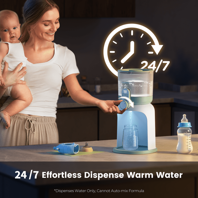 Momcozy Instant Baby Bottle Warmer, Water Warmer for Making Baby Formula, Instantly Dispense Warm Water Dual Lights for Night Feeding, Breastfeeding Essentials
