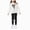 A302-White, variant on XZNPDUCQ 7-8 Years Toddler Big Girls Pants Clothing Set 2pcs top and Pants Sweatshirt Joggers Pants Set Leisure Fall Winter Outfits Set A302-Pink