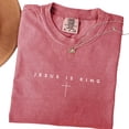 thumbnail image 4 of Christian Jesus Is King Bible Verse Graphic Casual T-Shirt for Men and Women, 4 of 6