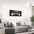 thumbnail image 3 of Manfei Video Game Theme Canvas Wall Art Bedroom, Gray Black Hexagon Framed Wall Art Set of 3, Gamer Gaming Wall Decor for Living Room, Luxurious Bedroom Decoration, 3 of 6