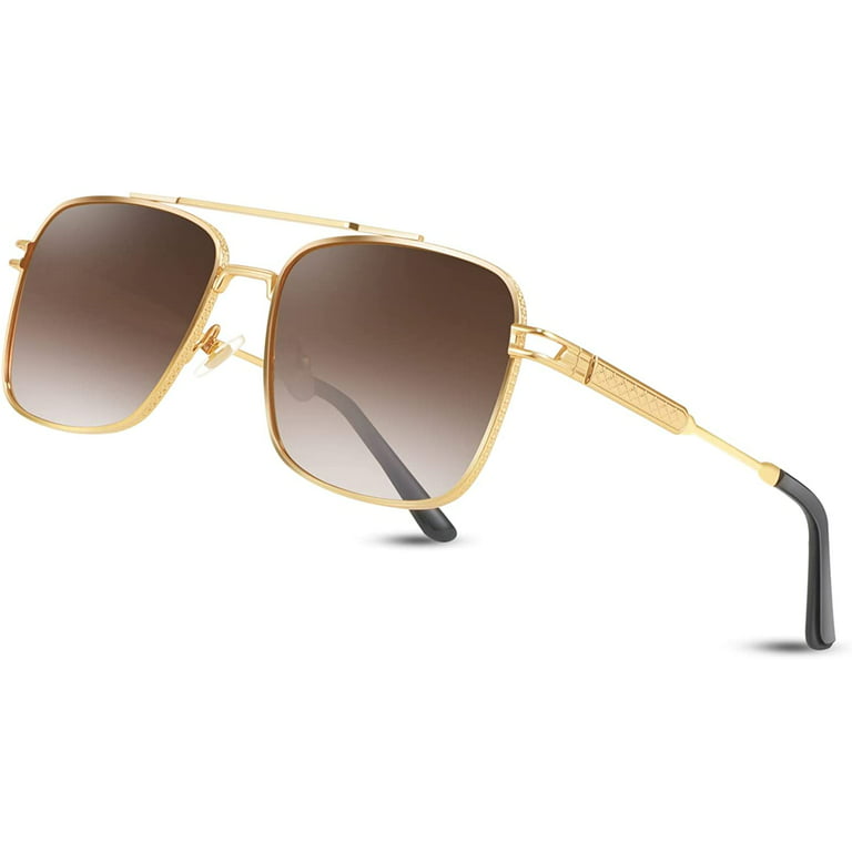 Square Aviator Sunglasses For Women Men Retro Aviator Sunglasses Uv  Protection Designer Pilot 70s 80s Sunglasses