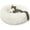 Cream, variant on Xuet Cat Bed for Indoor Cats and Small Medium Dogs - Washable 20/24 Inches, Anti-Anxiety Round Fluffy Plush Faux Fur, Thick Bottom (Rainbow, Medium)
