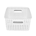 thumbnail image 4 of Set de 4 cajas Canastas Organizadoras IPP rattan Plástico blanco, 4 of 7
