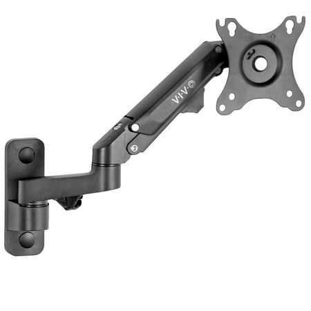 VIVO Premium Aluminum Single LCD Monitor Wall Mount | Adjustable Monitor Arm for Screens up to 27