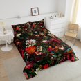 thumbnail image 4 of Erosebridal Red Flower Comforter Sets Queen Size,Spring Garden Bedding Queen Comforter Set,Breathable Bedding Sets Queen with Comforter,Floral Decoration, 4 of 8