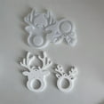 thumbnail image 6 of 2 Cavities Deer Silicone Molds Reindeer Pendant Mould with Hole for Making Christmas Tree Decoration Epoxy Resin, 6 of 8