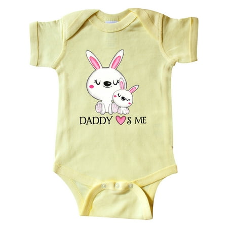 

Inktastic Daddy Loves Me- bunny family Gift Baby Boy or Baby Girl Bodysuit