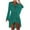 Green, variant on WMTBSRSW Crochet Swimsuit Coverup for Women V Neck Summer Bathing Suit Cover Ups Swimwear Long Sleeve Hollow Out Summer Knit Beach Dress