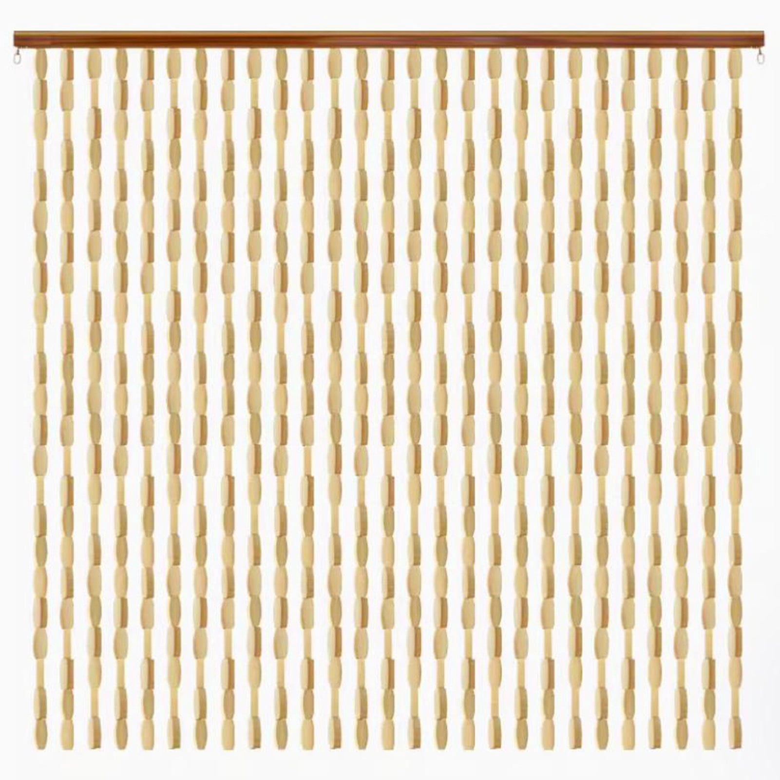 Bamboo beaded curtain door curtain, beaded curtain room divider, door curtain beads hanging panel for bedroom living room closet