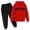 1-Red3273, variant on Tiijoy Boys Casual Active Sweatsuit Letter Print Pullover Hoodie Pants Outfits, Sizes 3-14