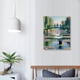 thumbnail image 4 of Nawypu  Vintage Monet Cat Poster Funny Black Cat Bridge of Waterlilies Canvas Wall Art Famous  Monet Black Cat Poster Gallery Aesthetic Room Decor for Bedroom Bathroom, 4 of 5